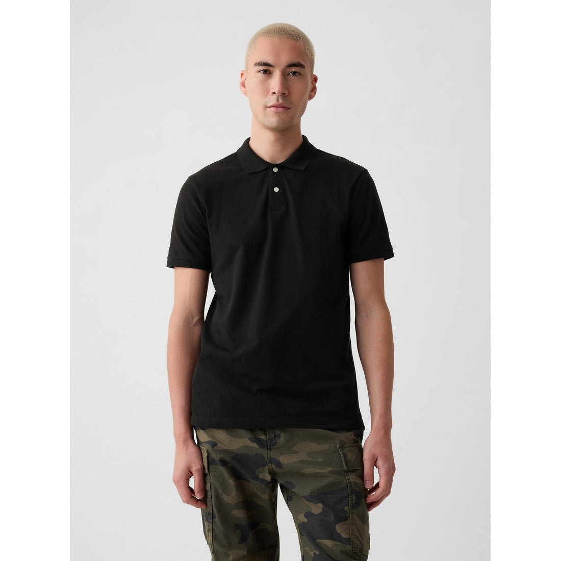Men's Pique Polo Shirt Shirt