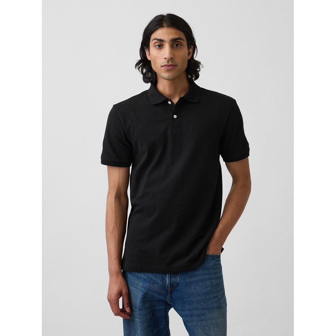 Men's Pique Polo Shirt Shirt