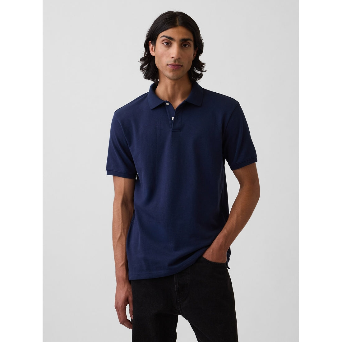 Men's Pique Polo Shirt Shirt