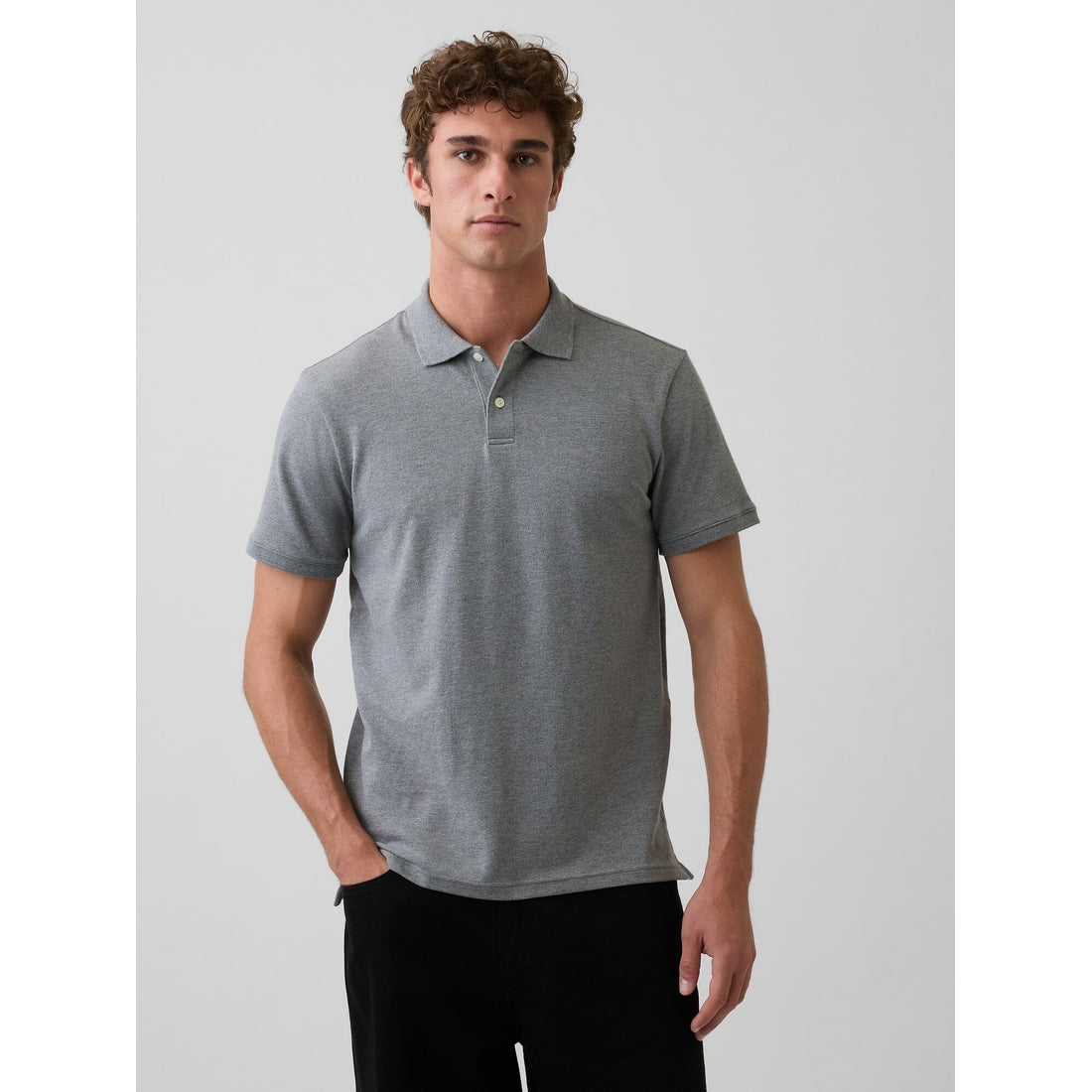 Men's Pique Polo Shirt Shirt