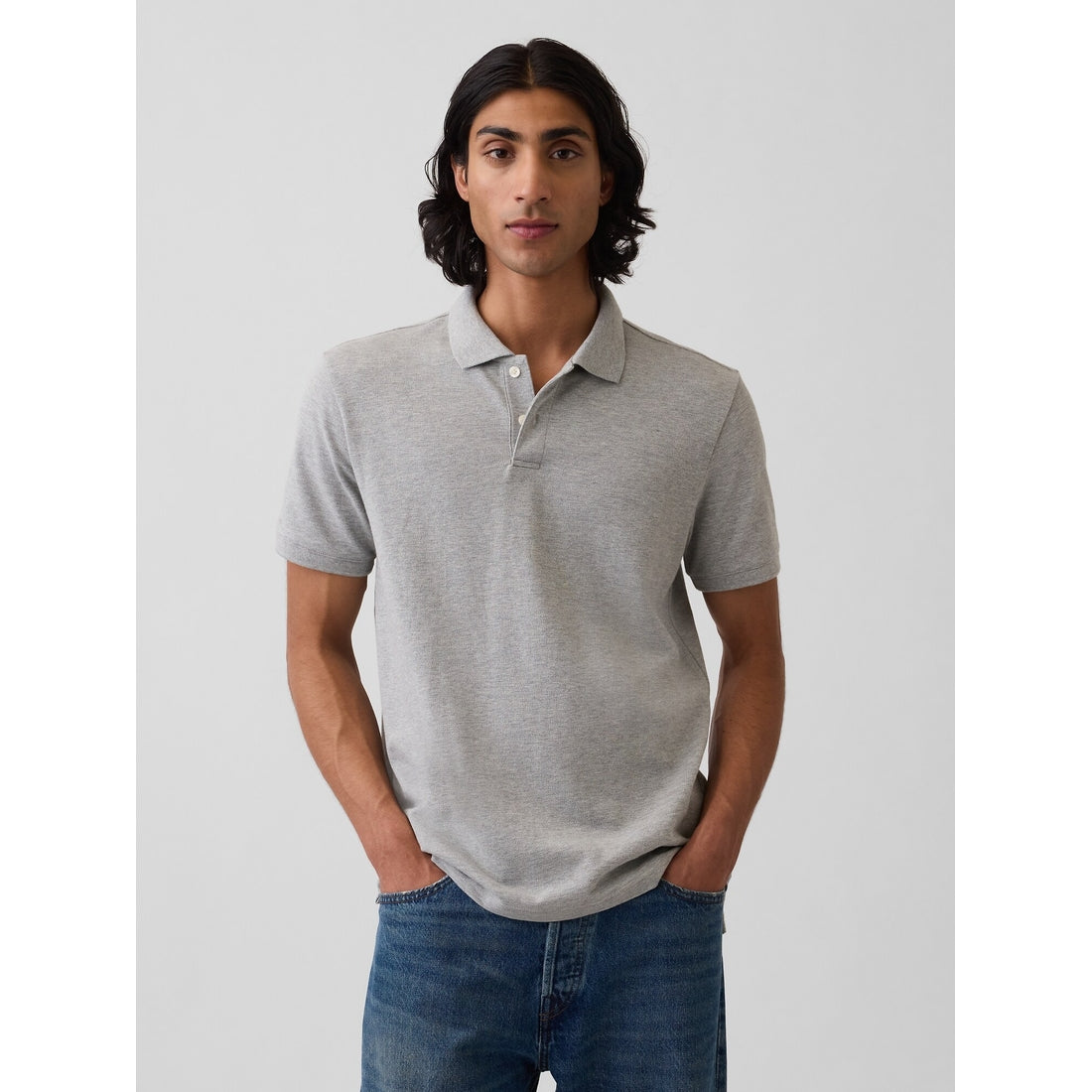 Men's Pique Polo Shirt Shirt