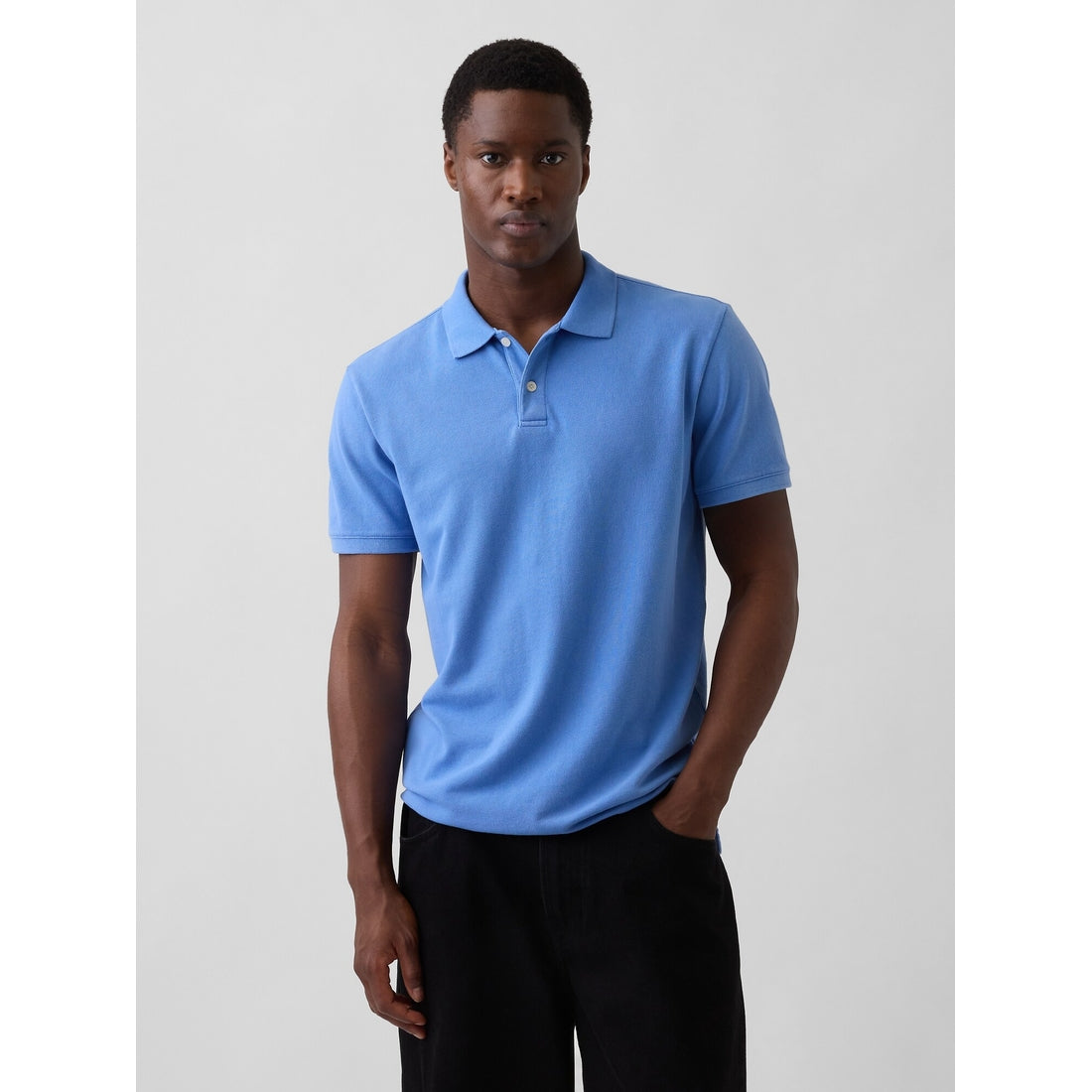 Men's Pique Polo Shirt Shirt
