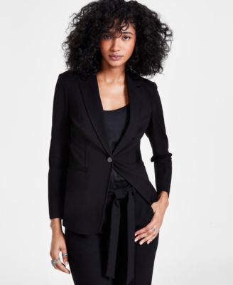 Women's Notch-Collar Single Button Blazer, Created for Macy's