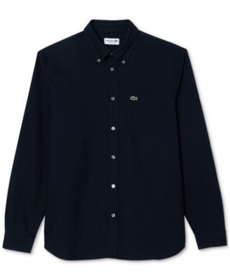 Men's Woven Long Sleeve Button-Down Oxford Shirt
