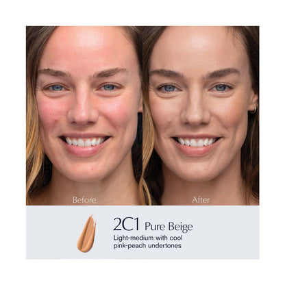 Estee Lauder Double Wear Stay-In-Place Foundation, 1 oz. - 2C1 Pure Beige, Light Medium with cool,