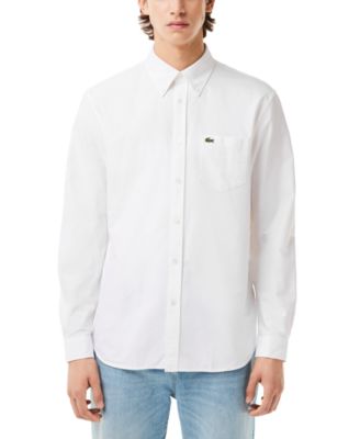 Men's Woven Long Sleeve Button-Down Oxford Shirt