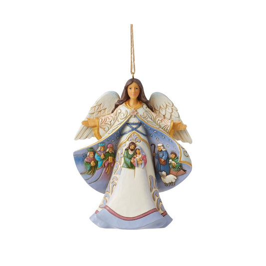 Jim Shore Angel Nativity Scene Coat Ornament