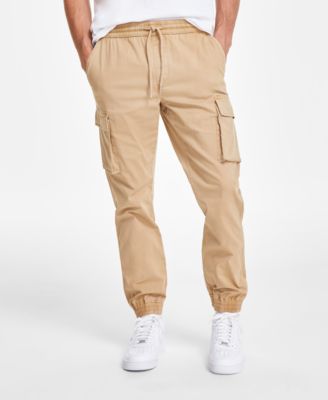 Men's Garment-Dyed Cargo Jogger Pants, Created for Macy's