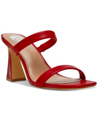 Women's Yorke Two-Band Square-Toe High-Heel Dress Sandals