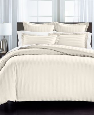 1.5&quot; Stripe 550 Thread Count 100% Cotton 2-Pc. Duvet Cover Set, Twin, Exclusively at Macy’s