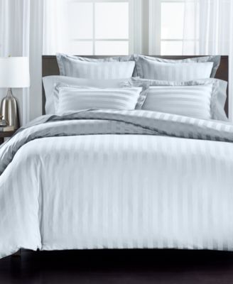 1.5&quot; Stripe 550 Thread Count 100% Cotton 2-Pc. Duvet Cover Set, Twin, Exclusively at Macy’s