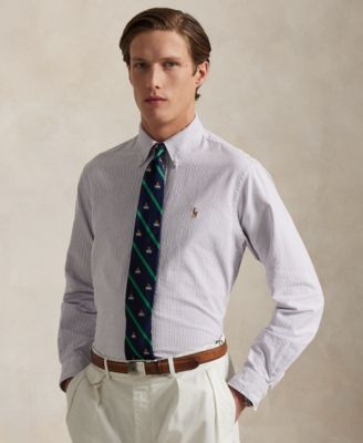 Men's Classic-Fit Striped Oxford Shirt