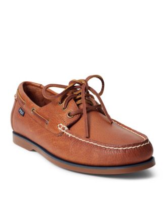 Bienne Tumbled Leather Boat Shoes