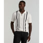 Perry Ellis Men's Stripe Zip Polo Shirt