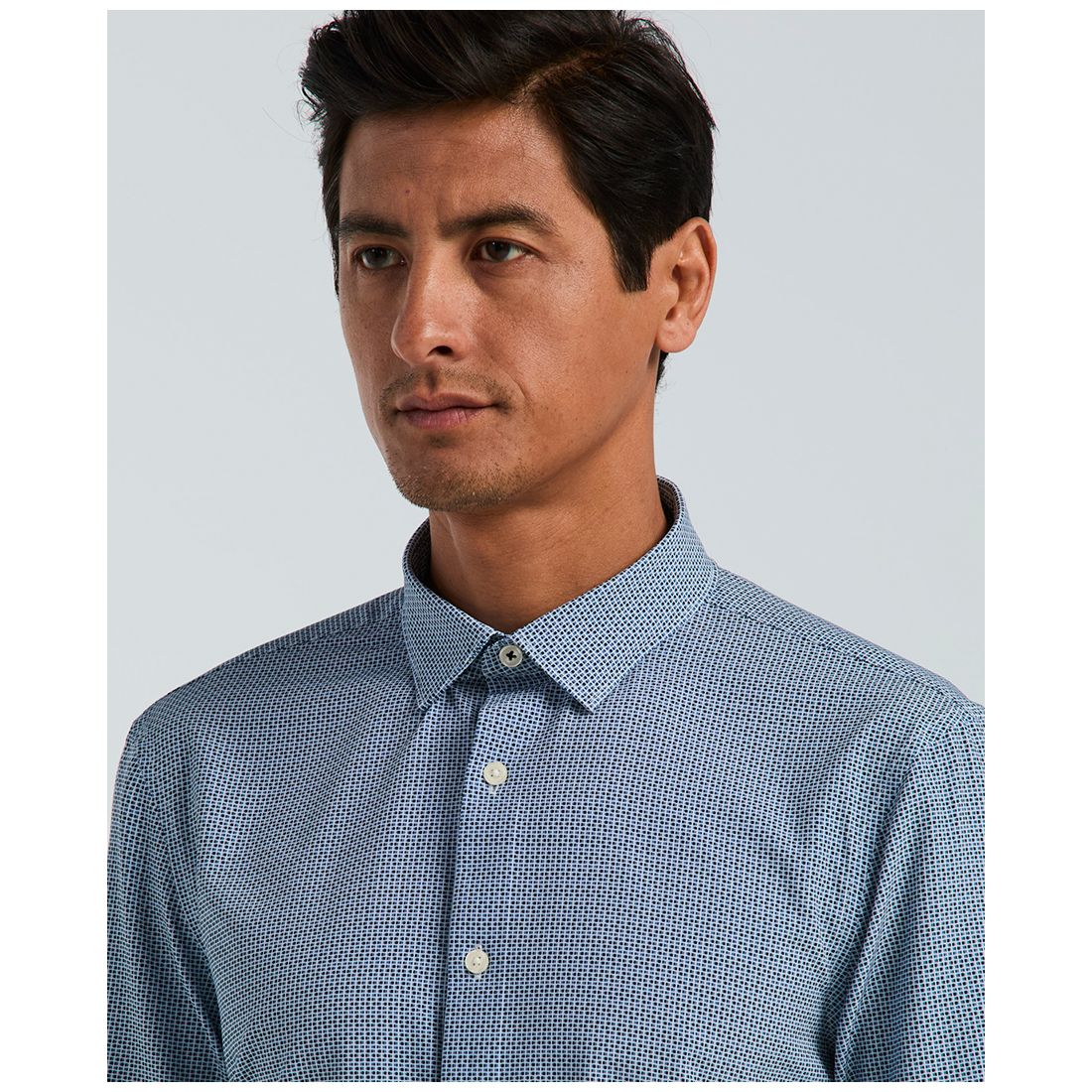 Perry Ellis Men's Slim-Fit Mini Geometric Print Shirt