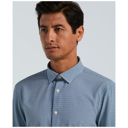 Perry Ellis Men's Slim-Fit Mini Geometric Print Shirt