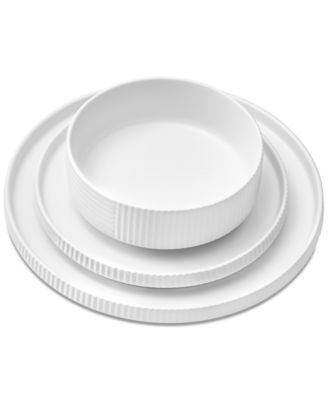 Aaden Textured 12 Pc. Dinnerware Set, Service for 4, Exclusively at Macy's