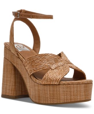 Waylan Raffia Platform Dress Sandals