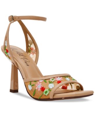 Erynn Dress Embroidered High Heel Sandals, Exclusively at Macy's