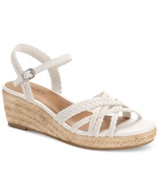 Women's Vanaa Buckles Wedge Sandals, Exclusively at Macy's