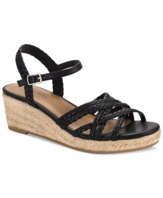 Women's Vanaa Buckles Wedge Sandals, Exclusively at Macy's