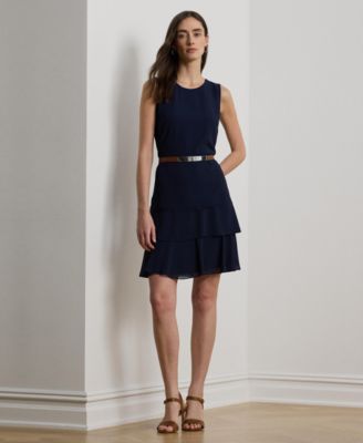 Women's Crinkle Georgette Shift Dress