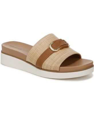 Women's Genevieve Square Open Toe Slide Platform Sandals