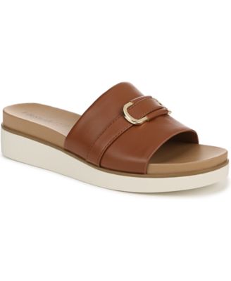 Women's Genevieve Square Open Toe Slide Platform Sandals