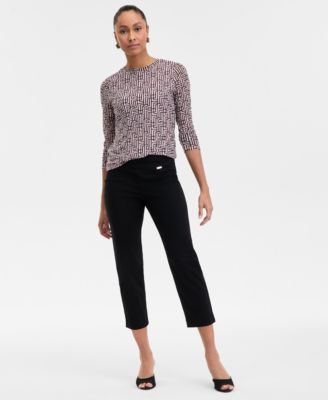 Women's Cropped Pull-On Pants, Exclusively at Macy's