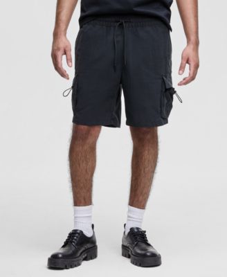 Men's Relaxed-Fit Crinkled 7&quot; Cargo Shorts, Exclusively at Macy's