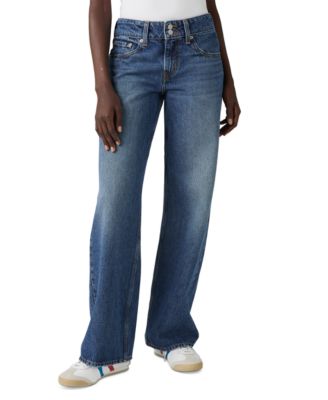 Women's Super-Low Double-Button Relaxed-Fit Denim Jean