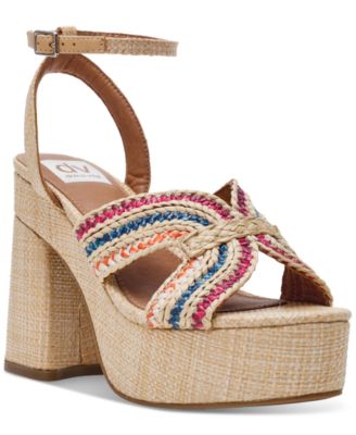 Waylan Raffia Platform Dress Sandals