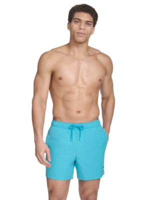 Men's Core Euro Regular-Fit Quick-Dry 5&quot; Swim Trunks with Compression Short Liner