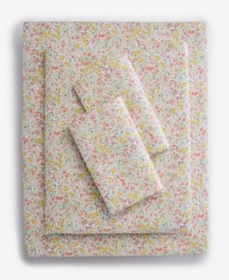 Ditsy Floral Printed 550-Thread Count 4-Pc. Sheet Set, Queen, Exclusively at Macy's