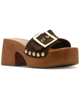 Woodlandd Platform Block-Heel Sandals