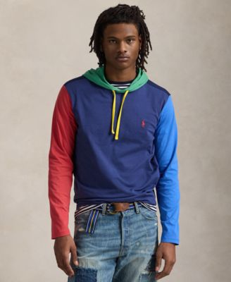 Men's Color-Blocked Jersey Hooded T-Shirt