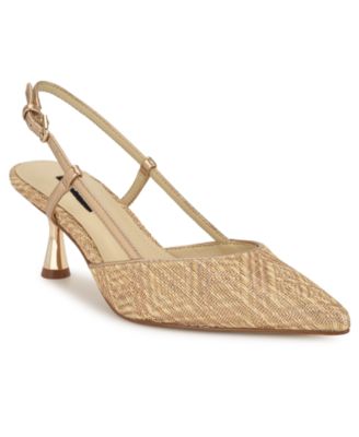 Women's Rhonda Kitten Heel Slingback Pumps