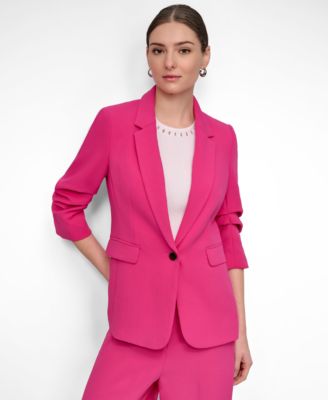 Women's Ruched-Sleeve Blazer