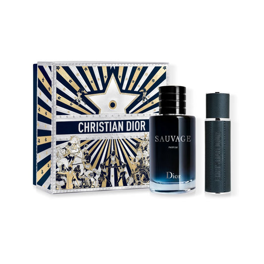 Dior 2-Pc Limited Edition Sauvage Parfum and Travel Spray Gift Set