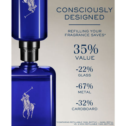 Ralph Lauren Polo Blue Eau de Toilette Refill, 5.1 oz.
