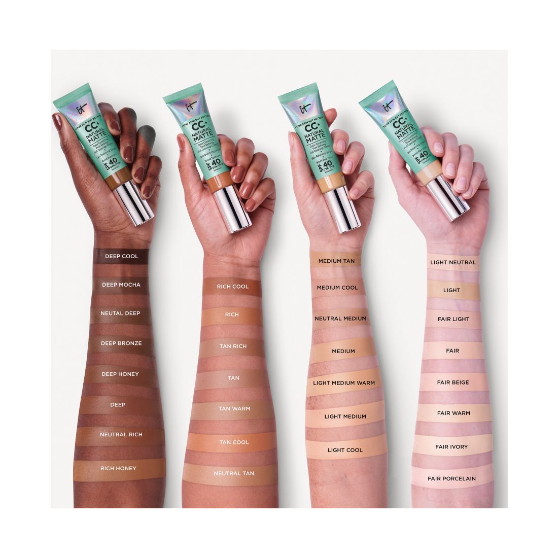 It Cosmetics Cc+ Cream Matte Foundation Spf 40