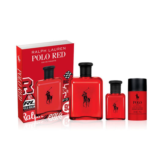 Ralph Lauren Men's 3-Pc. Polo Red Eau de Toilette Gift Set