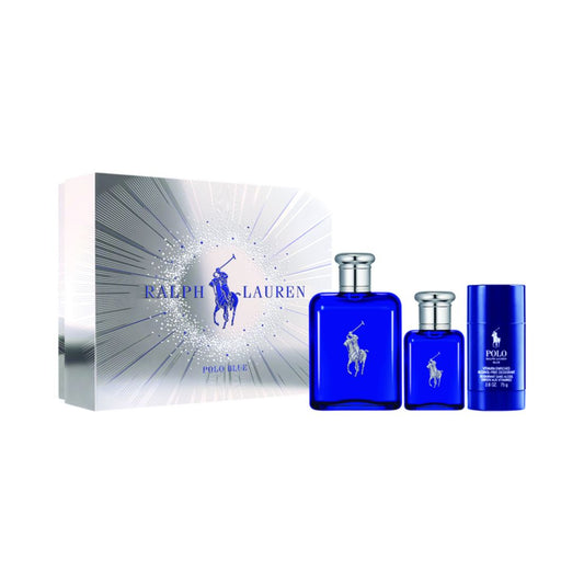 Ralph Lauren 3-Pc. Polo Blue Eau De Toilette Trio Fragrance Git Set