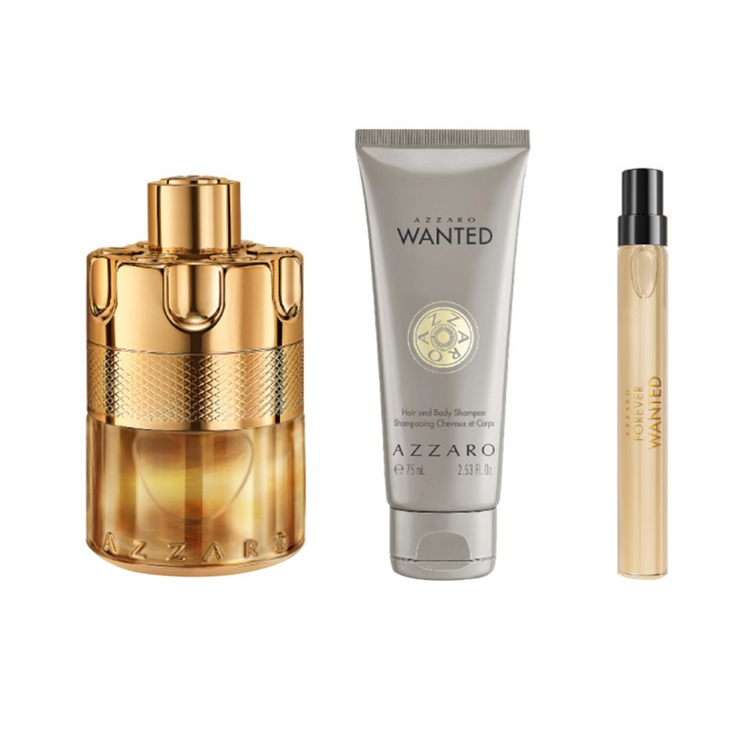 Azzaro 3-Pc. The Most Wanted Eau de Parfum Intense Gift Set with Shampoo