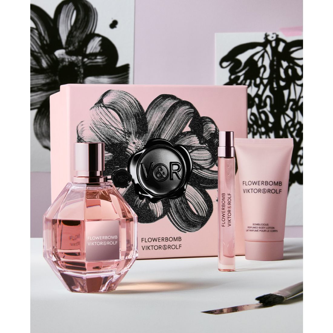 Viktor & Rolf Flowerbomb 3-Pc. Eau De Parfum Gift Set with Body Lotion