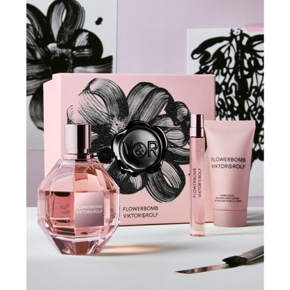 Viktor & Rolf Flowerbomb 3-Pc. Eau De Parfum Gift Set with Body Lotion