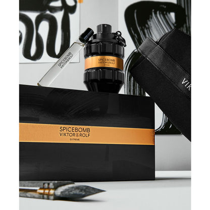 Viktor & Rolf Spicebomb Extreme 3-Pc. Eau De Parfum and Eau De Toilette Gift Set with Designer Pouch