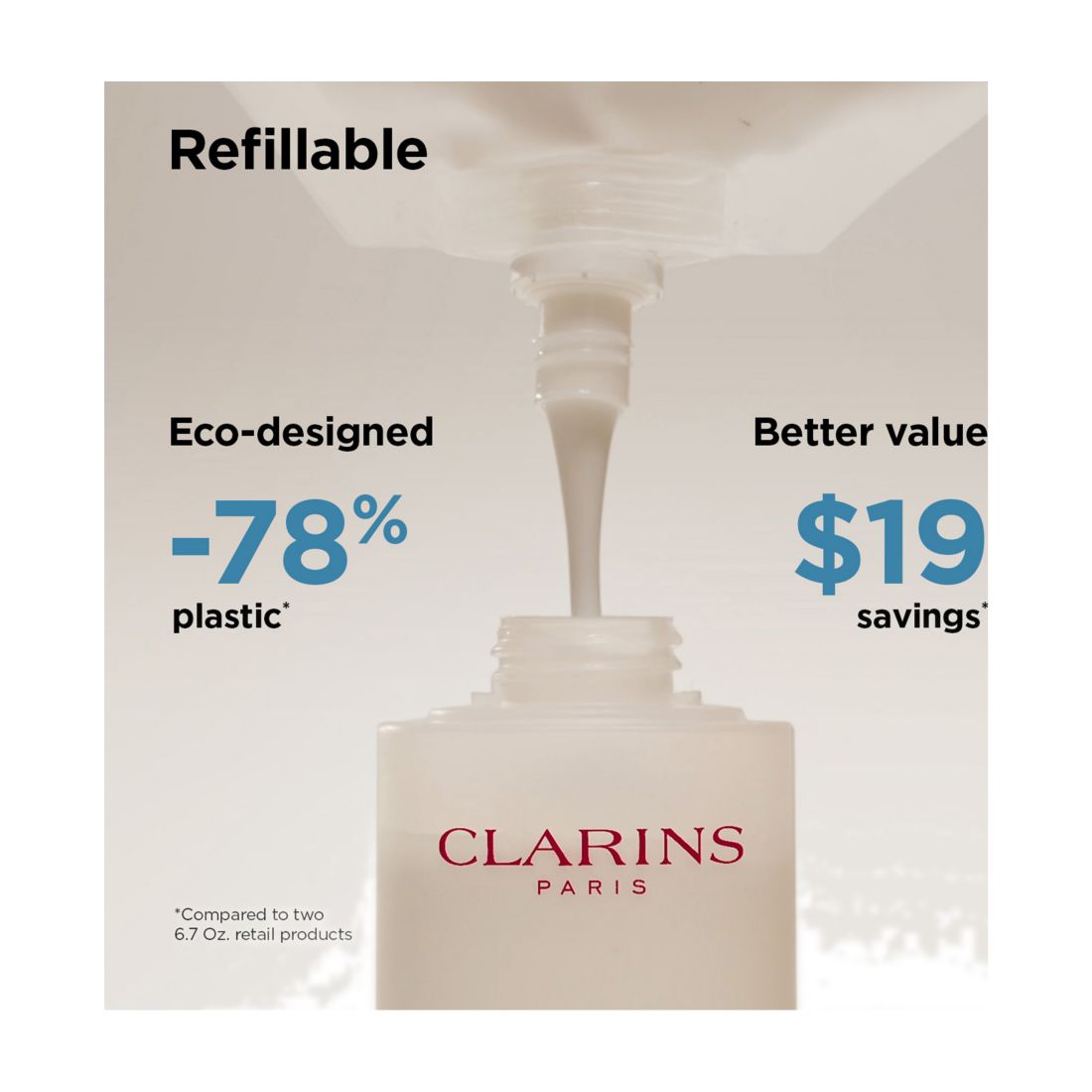 Clarins Luxury-Size Velvet Cleansing Milk Refill