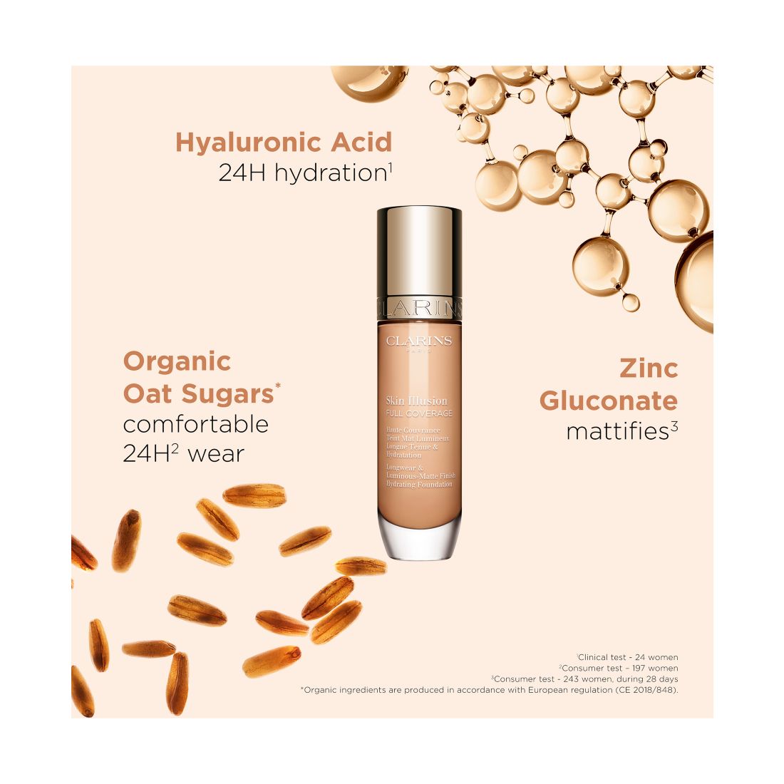 Clarins Skin Illusion Full Coverage Longwear Foundation