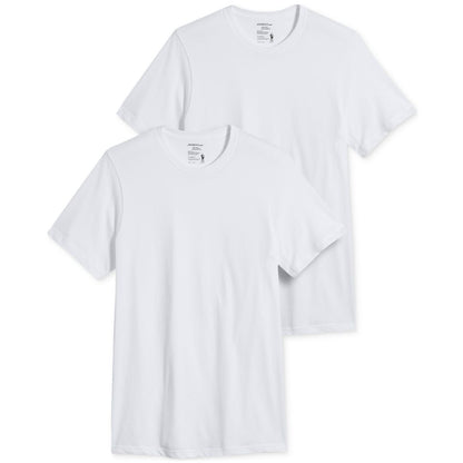 Men's Big and Tall Classic Crew Neck Undershirts, Pack of 2